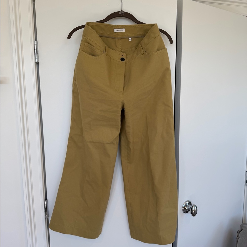 Rebecca Taylor Wide-Leg Mustard Pants